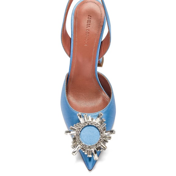 Amina Muaddi Begum satin slingbacks - Picture 5 of 5